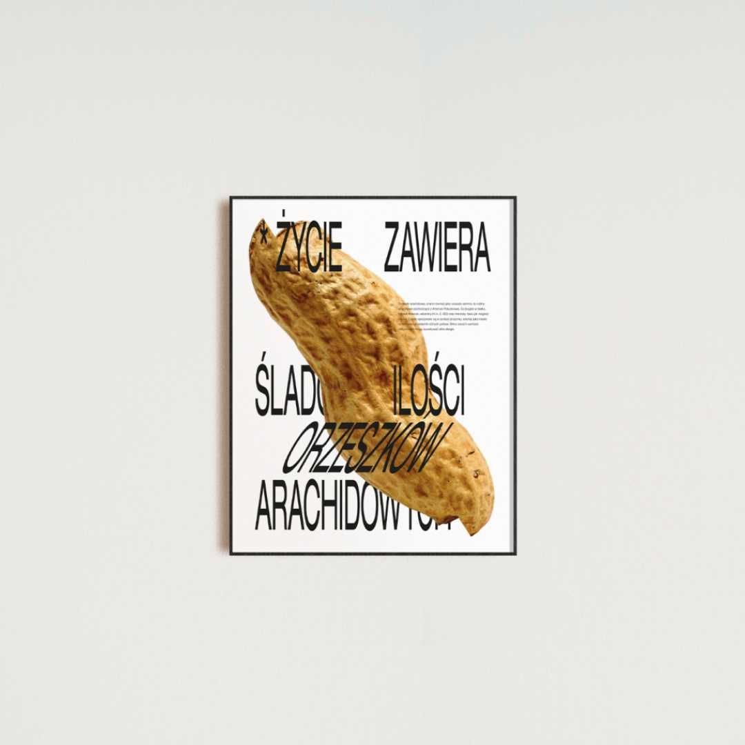 ORZESZKI ZIEMNE / plakat 40x50 cm / wydruk pigmentowy