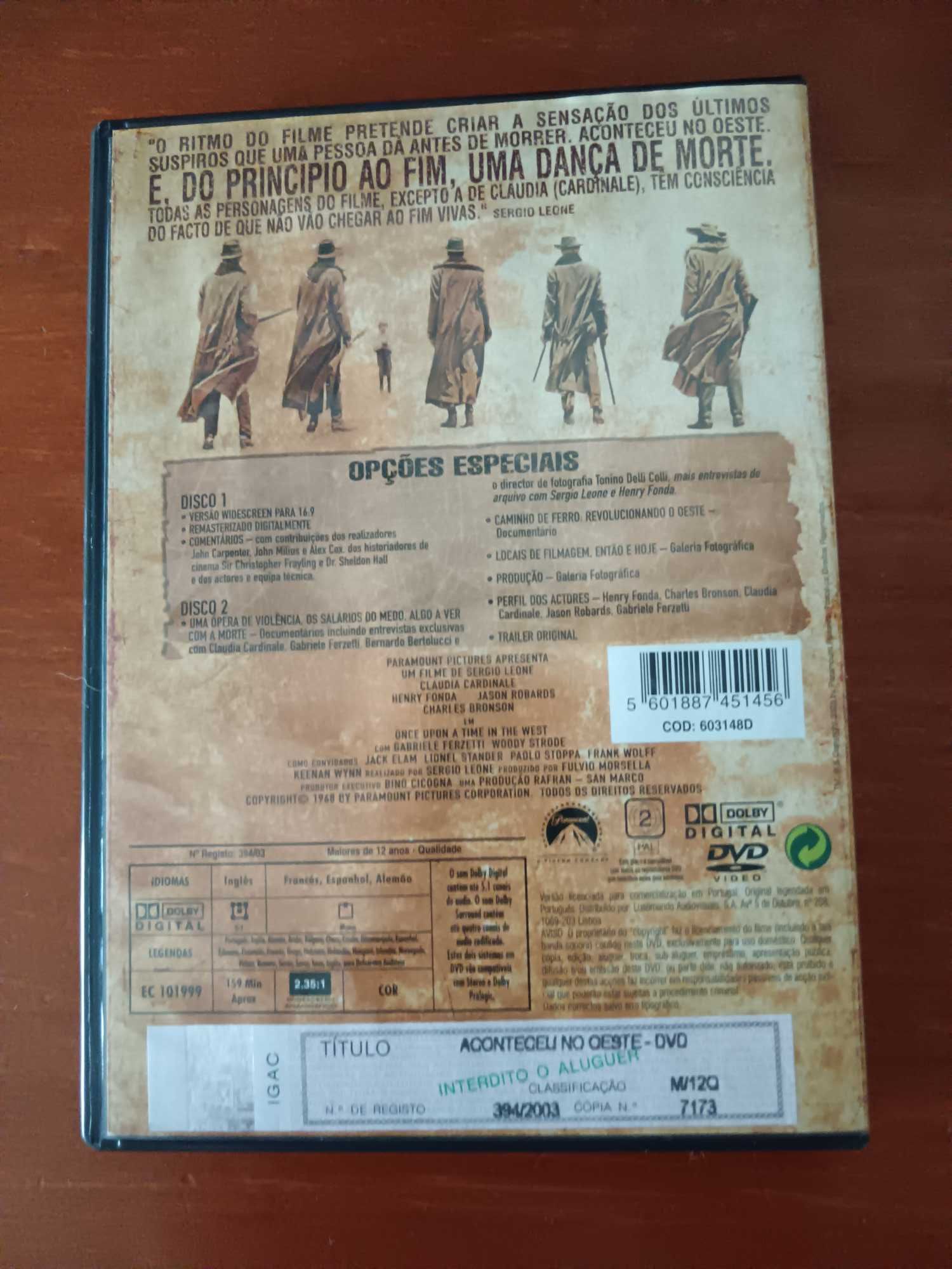 filme dvd original - aconteceu no oeste - edição especial