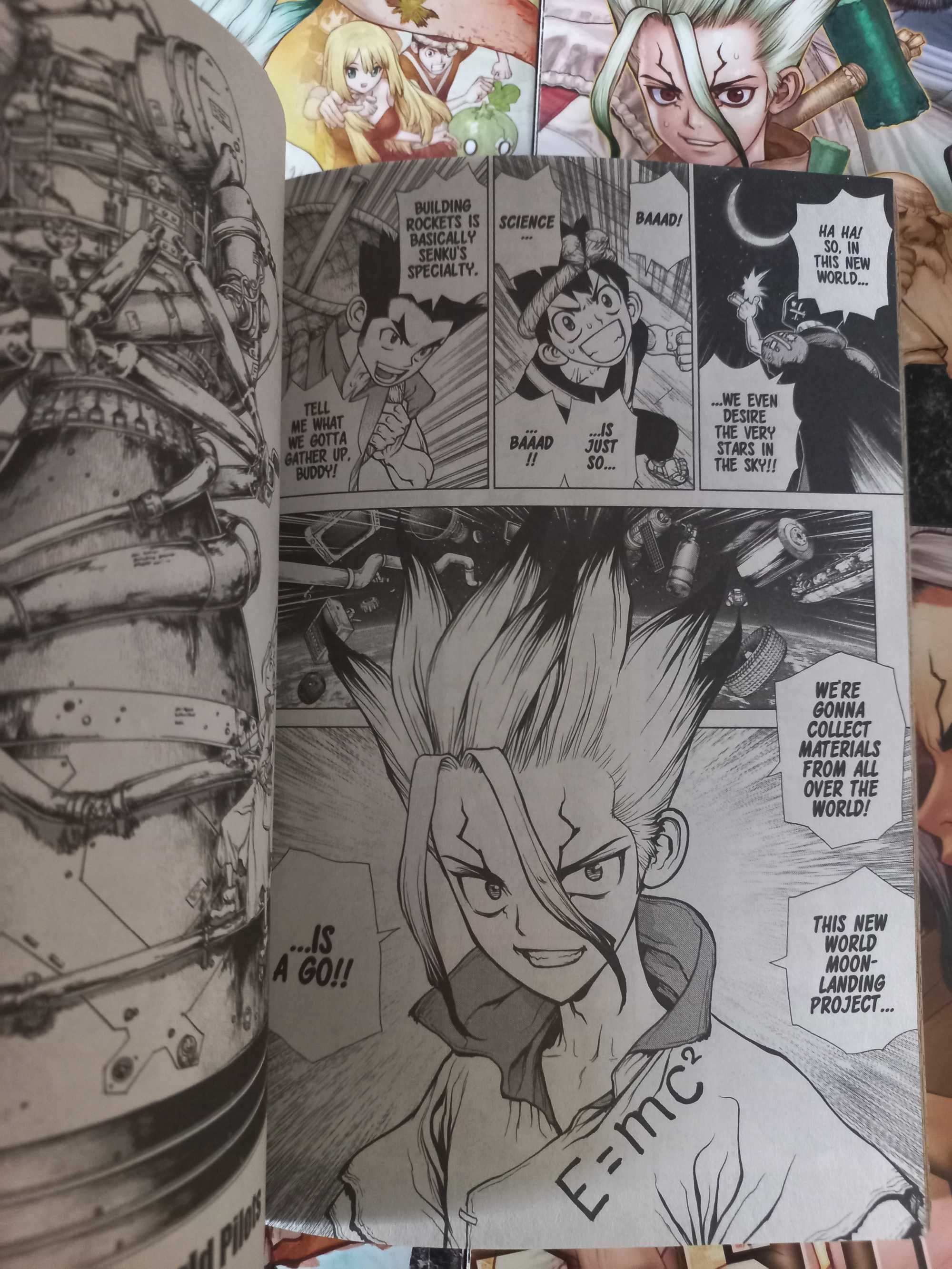 манга «Dr. Stone» (Доктор Стоун). 1-16 томи + спін-оф. англійська мова