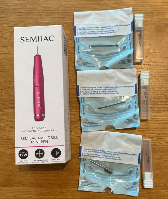 Frezarka Semilac mini pen + 3 frezy