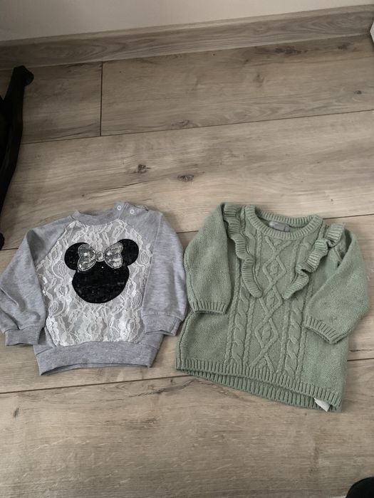 Bluza i seterek dla dziewczynki rozmiar 86
