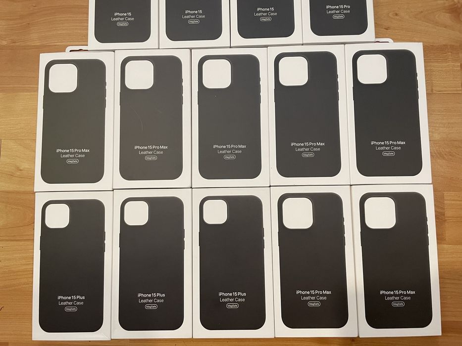 Capa em pele iPhone 15 Pro Max - MagSafe - Preto -