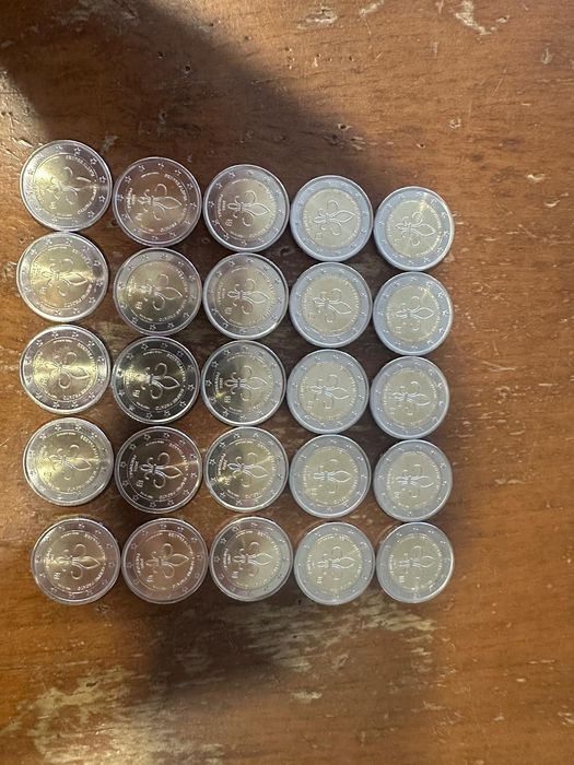 Moeda 2 euros 2025 escoteiros