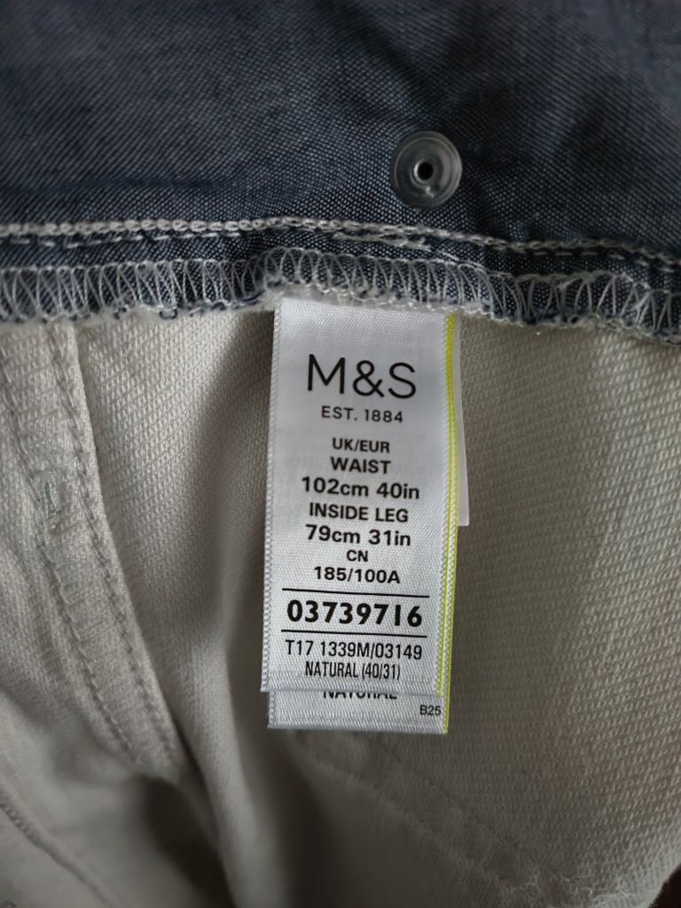 Nowe męskie jeansy Marks & Spencer Slim Fit W40 L31