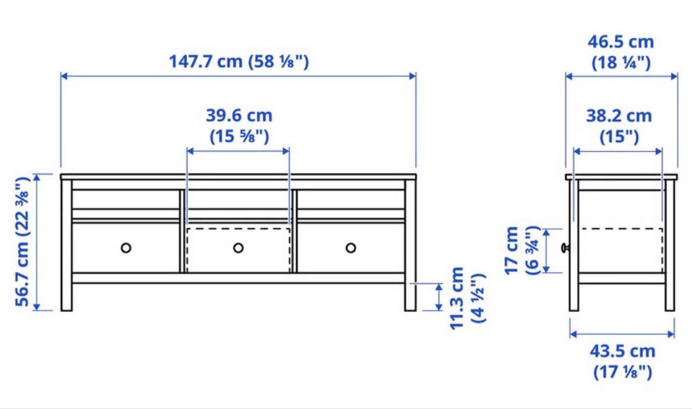 Móvel TV Branco Ikea