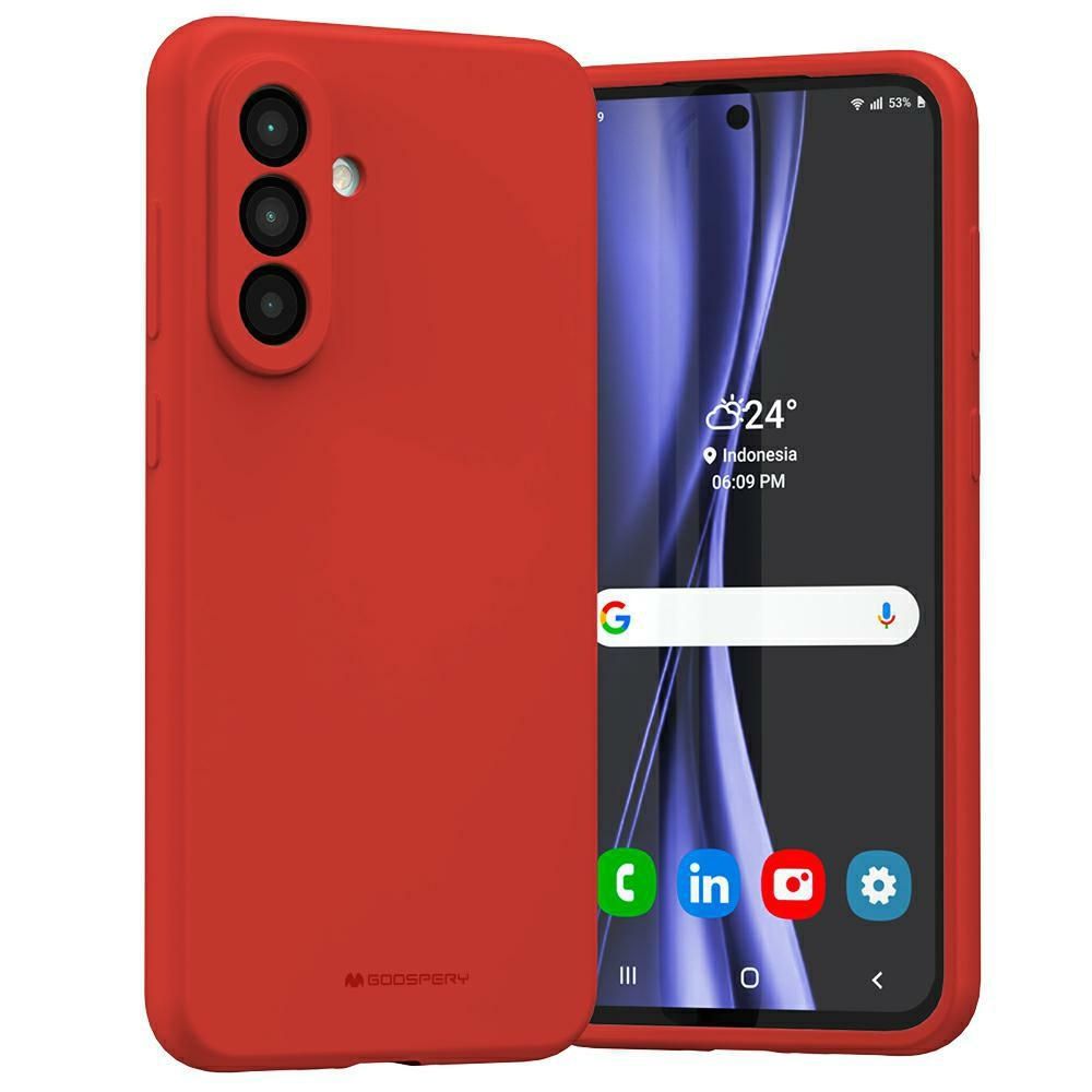 Etui Mercury Silicone Do Samsung Galaxy  A56 Czerwony