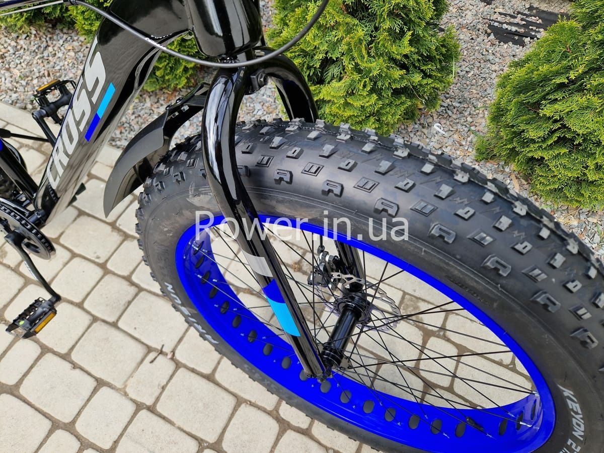 Акція! Велосипед фетбайк Cross Leopard 27.5х4.5" 2024 Рама-18" black