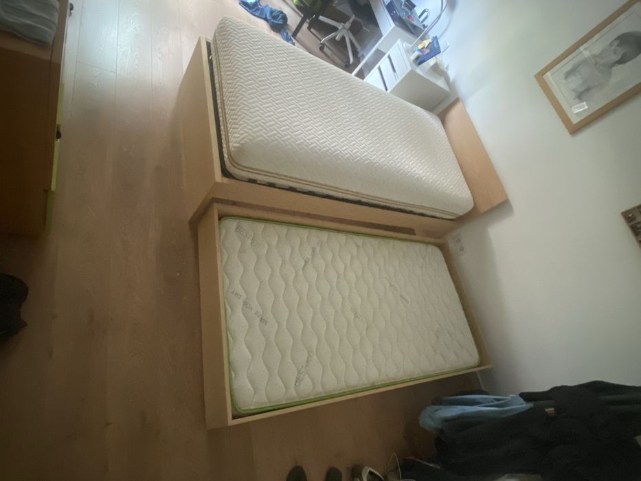 Cama infantil dupla de gaveta