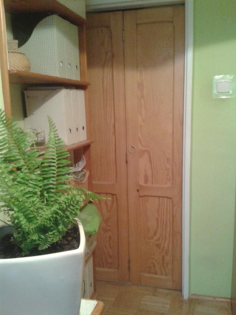 Drewniane drzwi składane