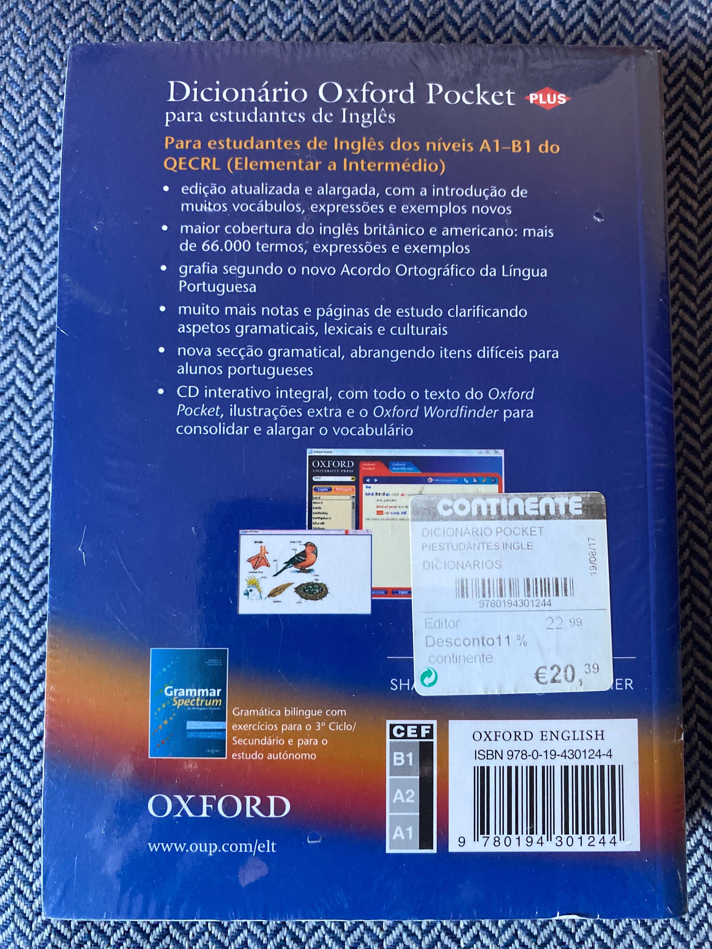 Dicionário Oxford Pocket - NOVO