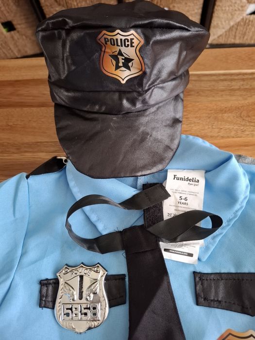 Disfarce de Polícia para menina 5 a 6 anos - Carnaval