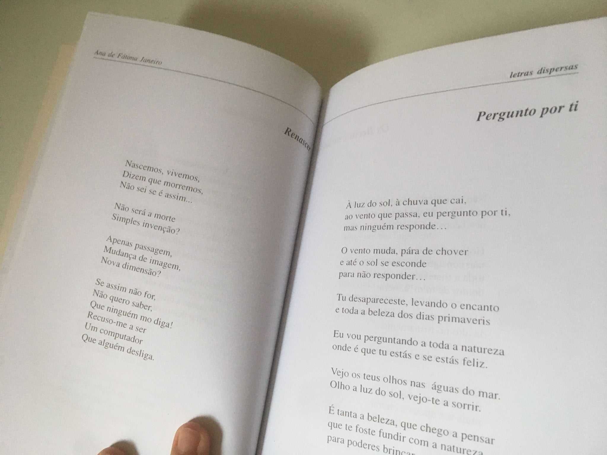 Livro - Letras Dispersas (Ana de Fátima Janeiro)