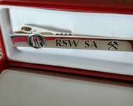 Srebrna spinka do krawata RSW SA 10 zł za gram