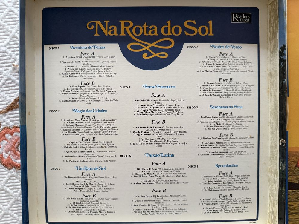 Coleção de discos de Vinil LP 12 polegadas, Na Rota do Sol