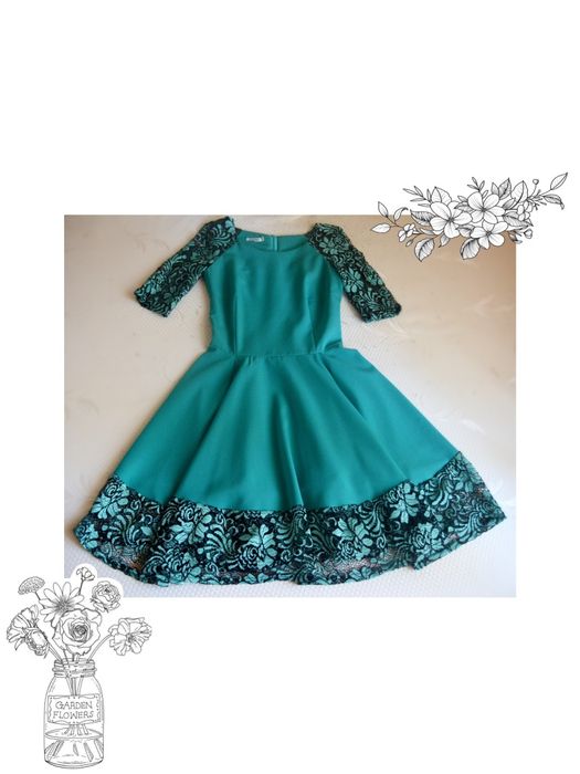 Сукня жіноча з гіпюром