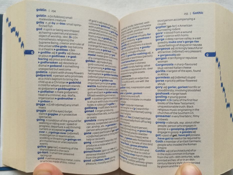 Карманный словарь Collins English Dictionary, цветной принт
