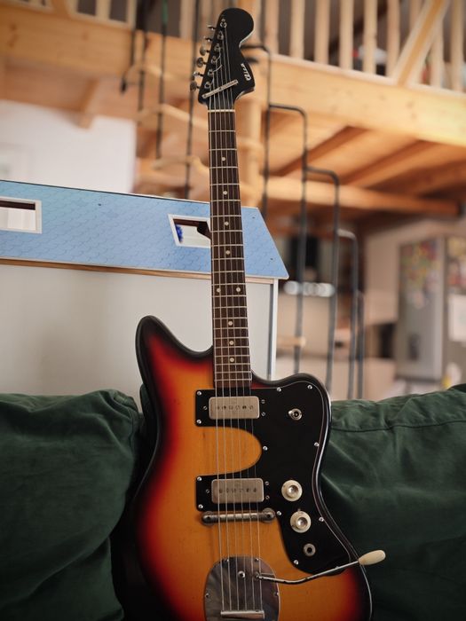 Guitarra vintage Klira Kentucky Sunburst 60's