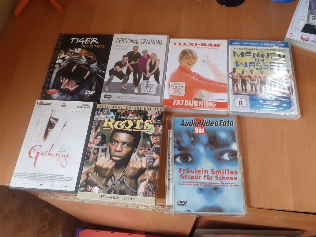 Stare płyty DVD zestaw