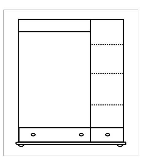 Szafa 190x135x55 Lita Sosna Drewniana Pokój Sypialnia