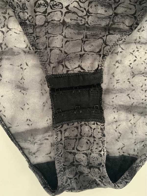 Desirée transparentne body y2k coquette top na ramiączkach 75B