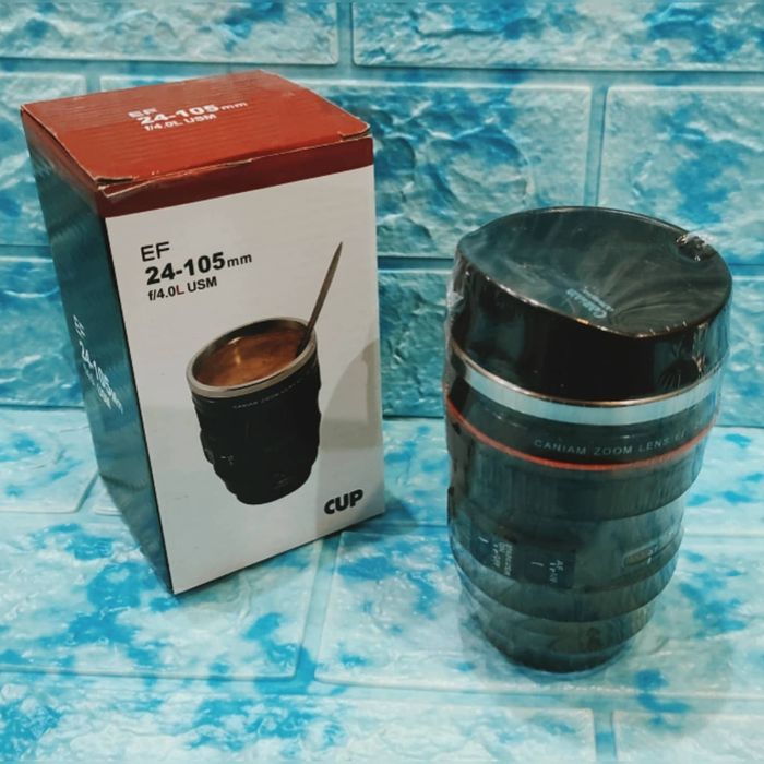 Кружка объектив EF 24-105mm с крышкой поилкой