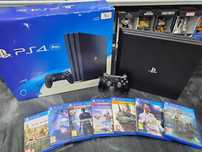 Tania i z gwarancją Konsola PS4 PRO 1TB 7 gier Gwar 6m SKLEP ZAMIANA