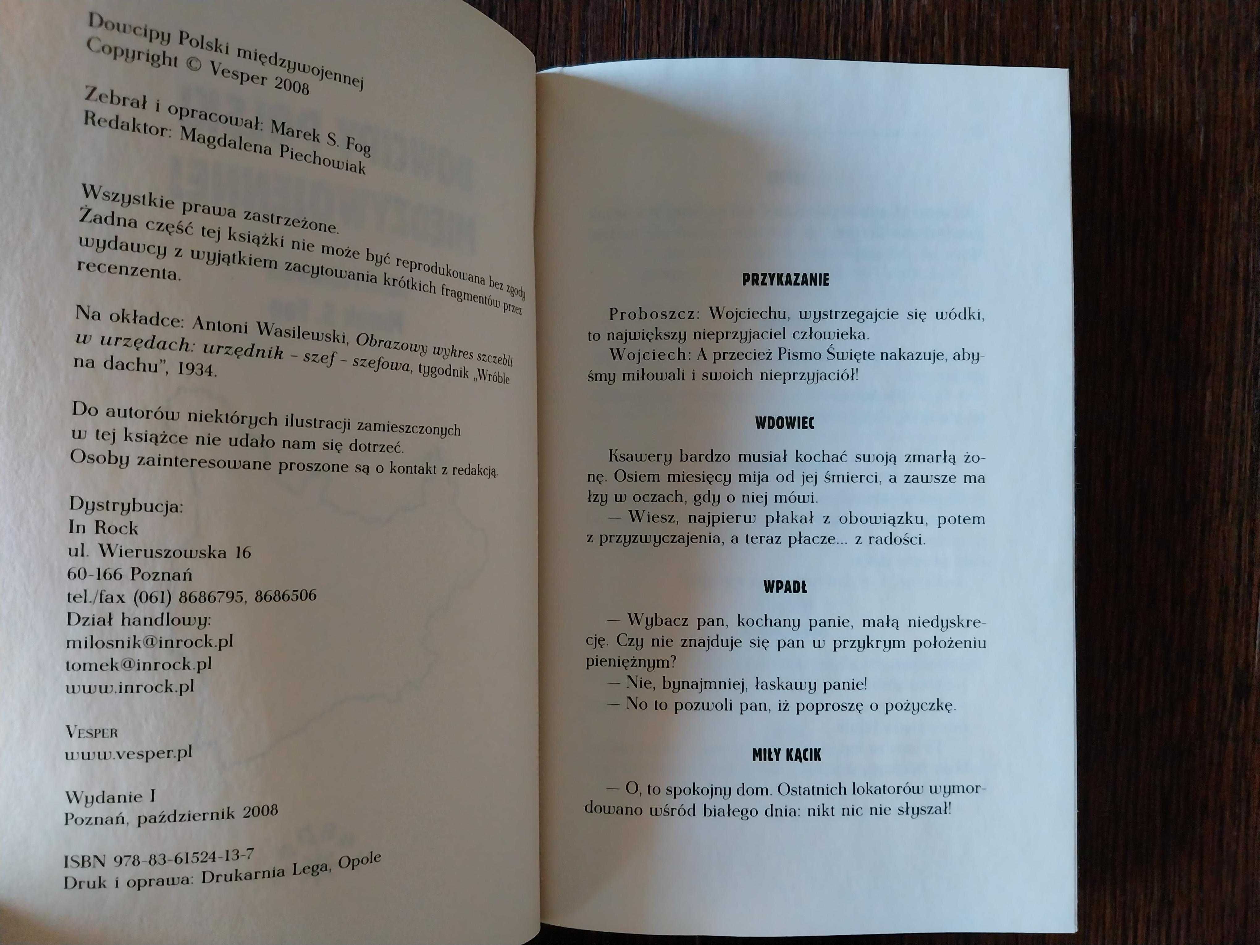 Dowcipy Polski międzywojennej (zebrał i opracował Marek S. Fog)
