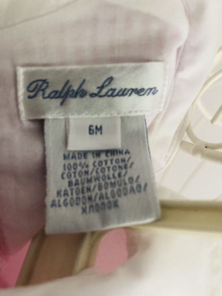 Ralph Lauren оригинал платье на 6 месяцев.