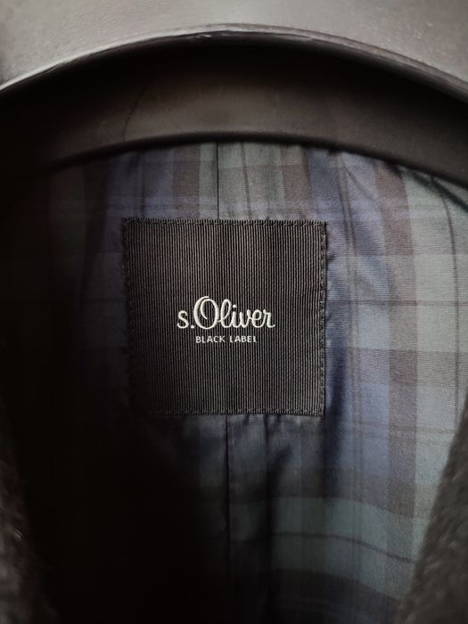 Чоловіче пальто жакет із шерсті S. Oliver Black Label Розмір М Вовна