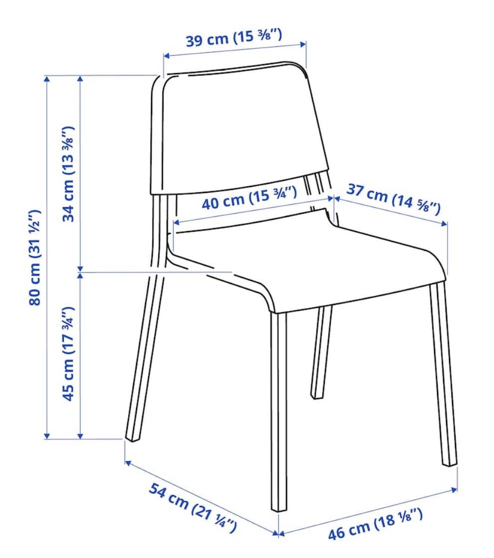 Dwa Krzesła Ikea Teodores