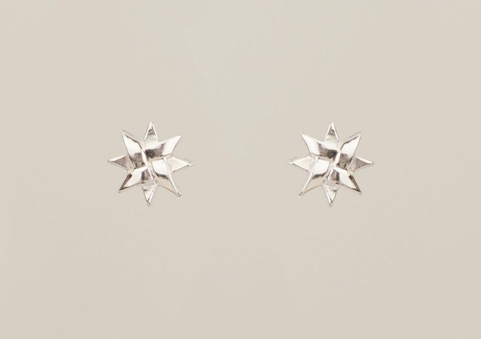 Срібні сережки цвяшки сузірʼя Oksana Boriychuk гроздики зірочки