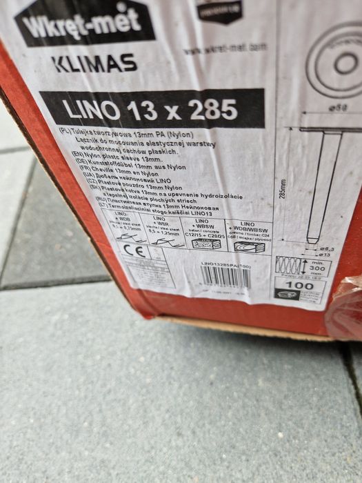 Kołki tuleje do styropianu i welny