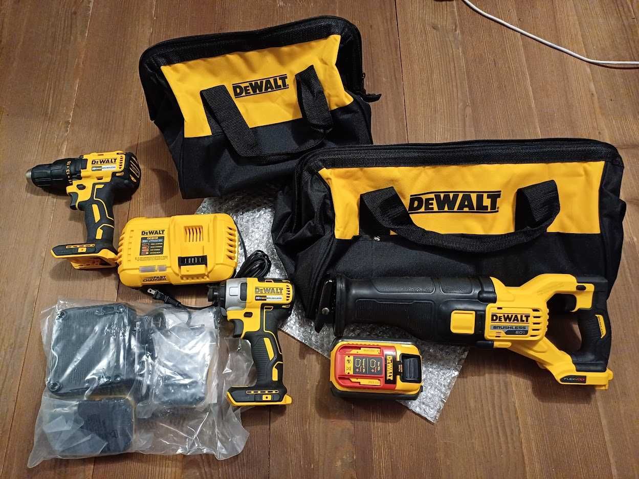 Безщітковий ударний дриль шуруповерт DeWALT DCD1007 20V