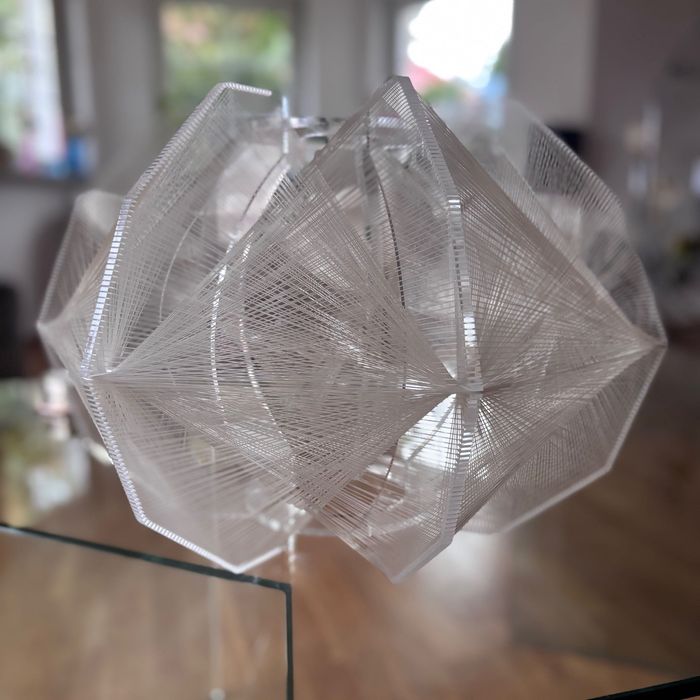 Sompex lampa sufitowa plexi space age vintage