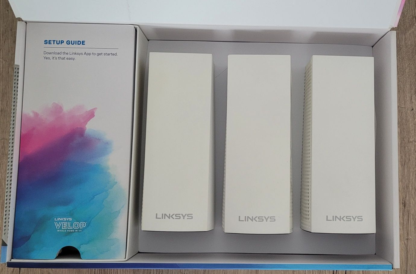 Linksys Velop WHW0303 – Tri-Band Mesh WiFi (zestaw 3 modułów)