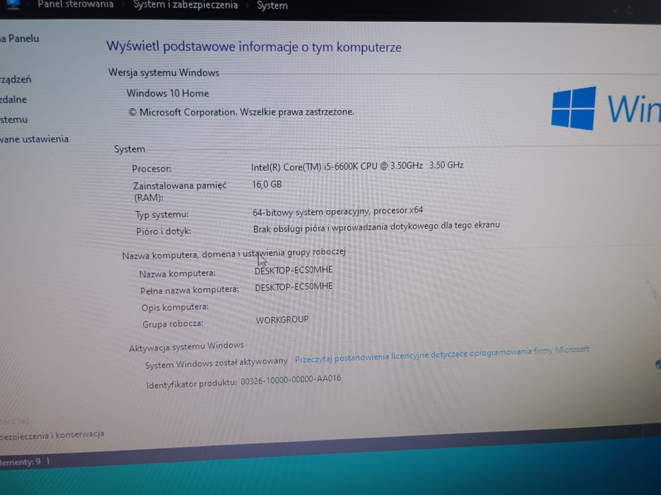 Komputer i5-6600k