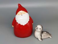Figurka ceramiczna świąteczna Mikołaj foczka gratis kolekcje