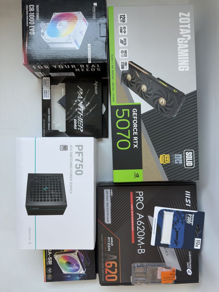 ‼️Ігровий пк rtx5070 r5 7500f ddr5 32gb  ssd m2 nvme