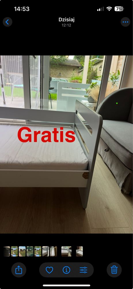 Łóżko dziecięce 80x160 cm + drugie łóżko gratis