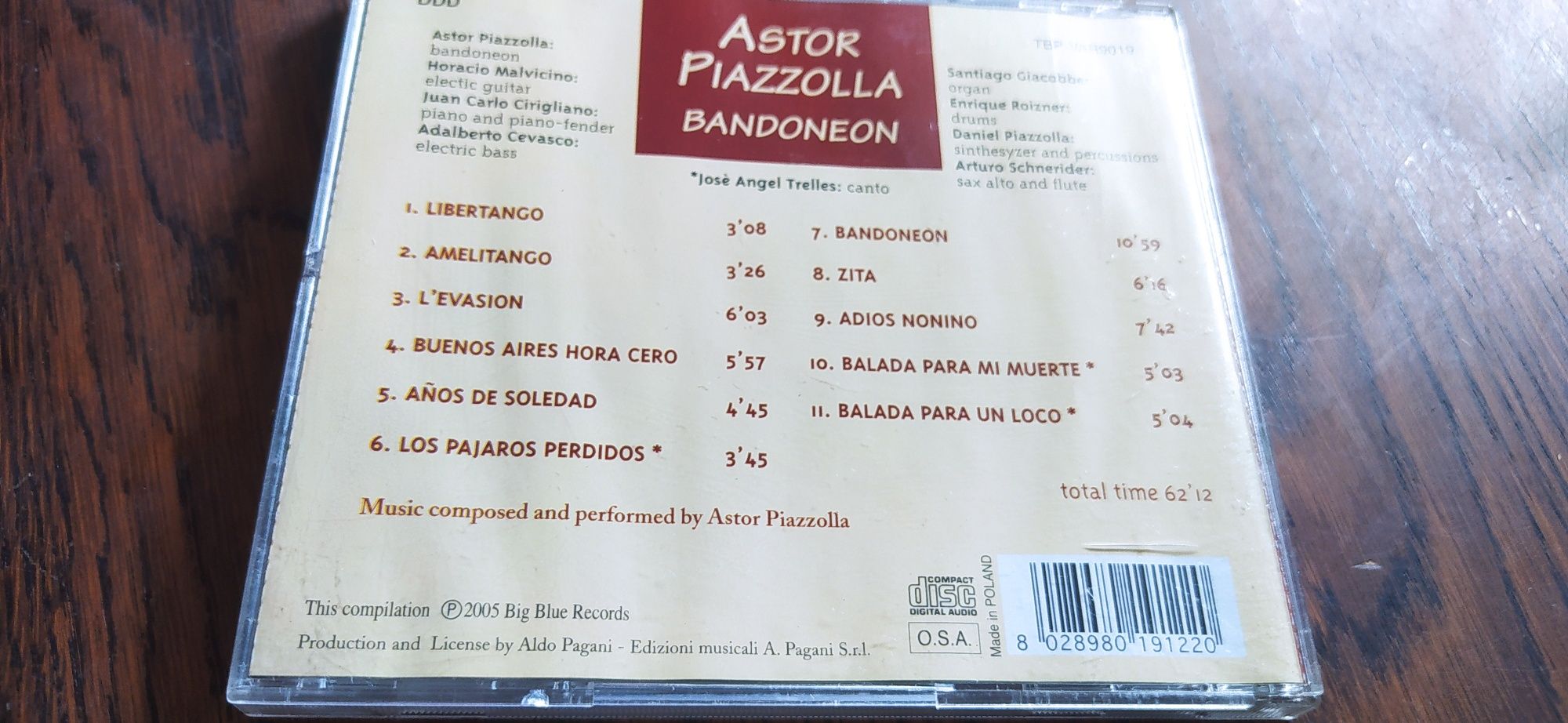 Astor Piazzolla Bandoneon cd