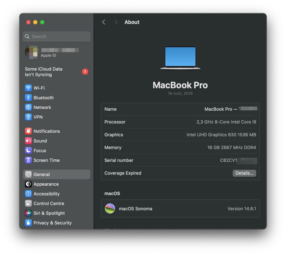 Apple MacBook Pro 16” 16/1TB Space Grey 2019 MVVM2