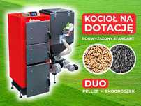 Piec, kocioł C.O. Ekopel 19 kW DUO na PELLET + ekogroszek 5 KLASA