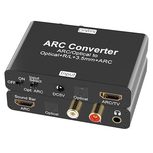 Tendak Ekstraktor audio HDMI ARC 192 kHz DAC, Adapter Audio