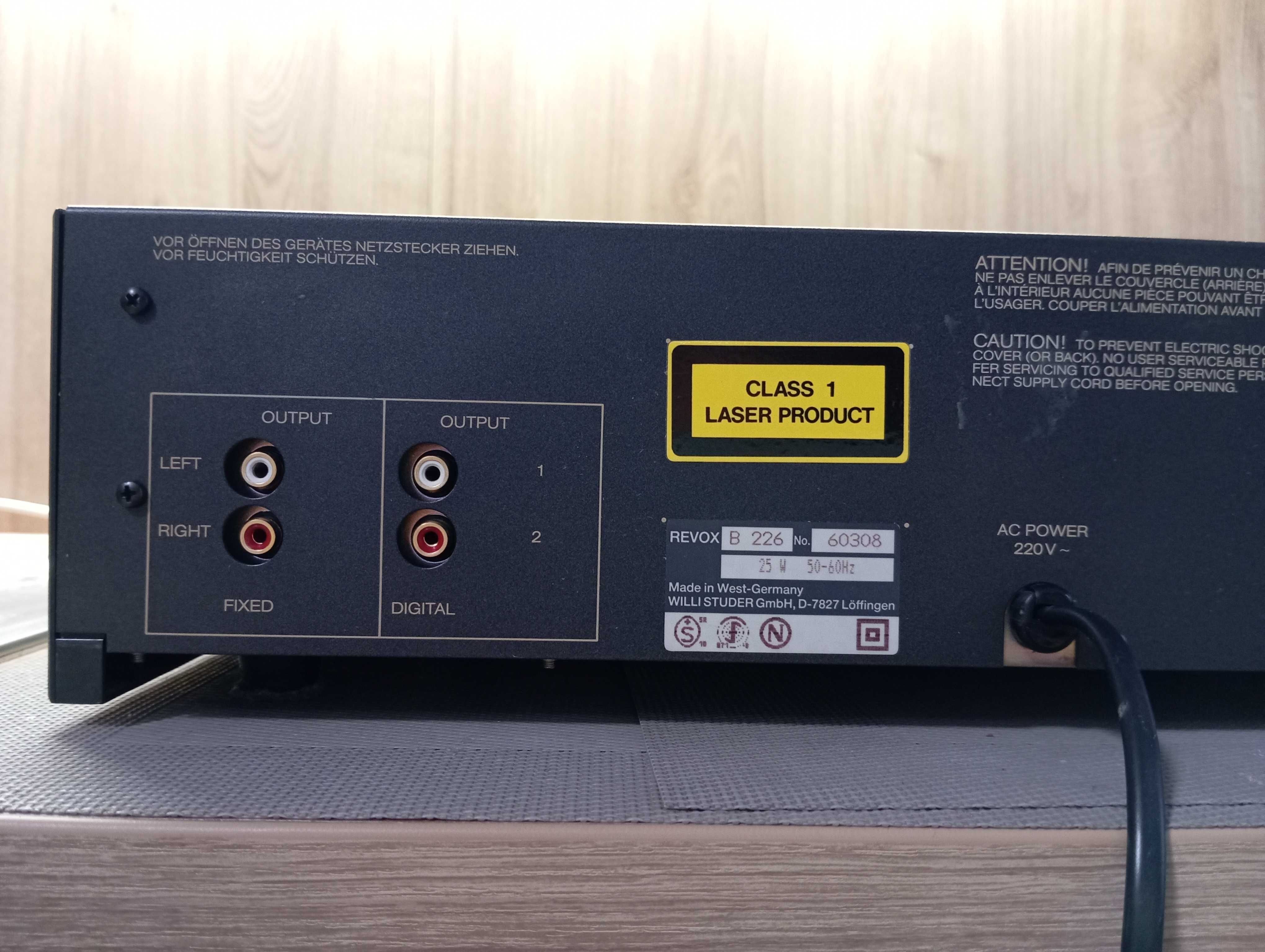 odtwarzacz CD Revox B 226 - MK II