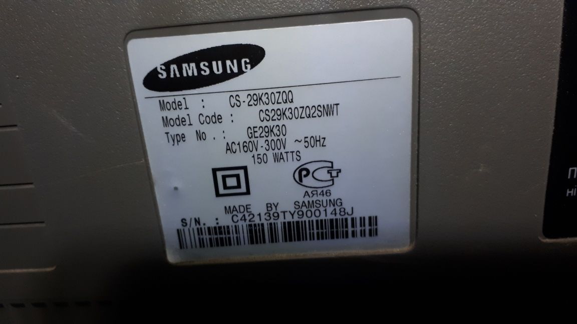 CS-Телевизор Samsung
CS-29K30ZQ2CNWT
Плоский экран с диагональю 72 см