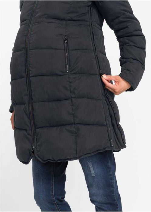 Kurtka ciążowa ocieplana wodoodporna z wkładką niemowlęcą 38