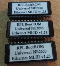 D2764A Erasable PROMs, RPL Boot ROM, Universal NE2000, Ethernet MLID