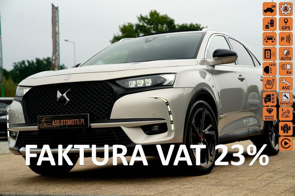 DS Automobiles DS 7 Crossback PERFORMANCE ful led skóra kamery EL.KLAPA night vision PANORAMA focal