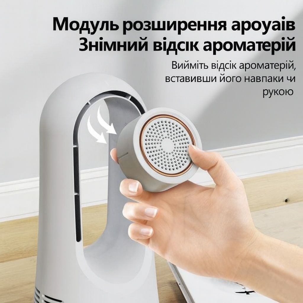 Безлопатевий настільний вентилятор з ароматерапією AND LY-623