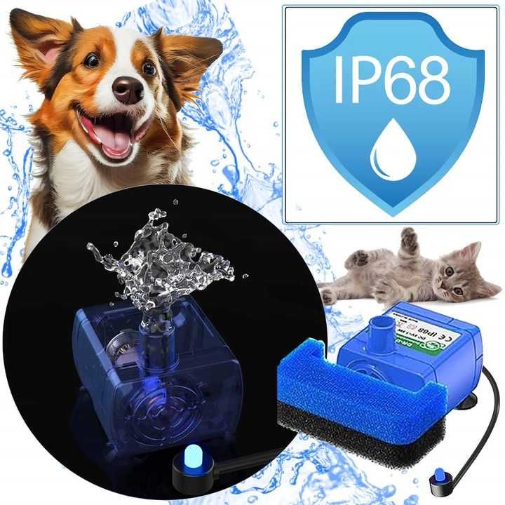 Poidełko dla kota fontanna wodna filtr cicha 2,5l automatyczne USB